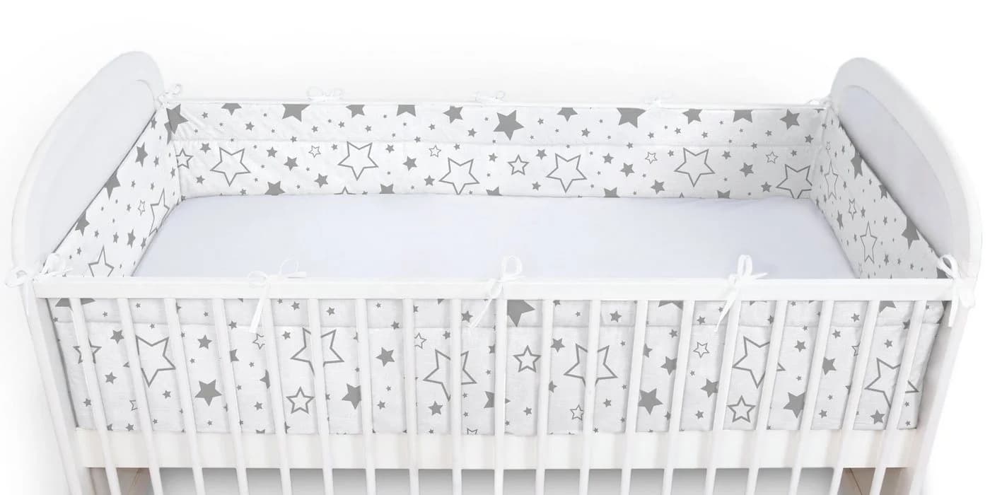 Amilian Bettnestchen Grau - Bettumrandung für Babybett - Bild 4