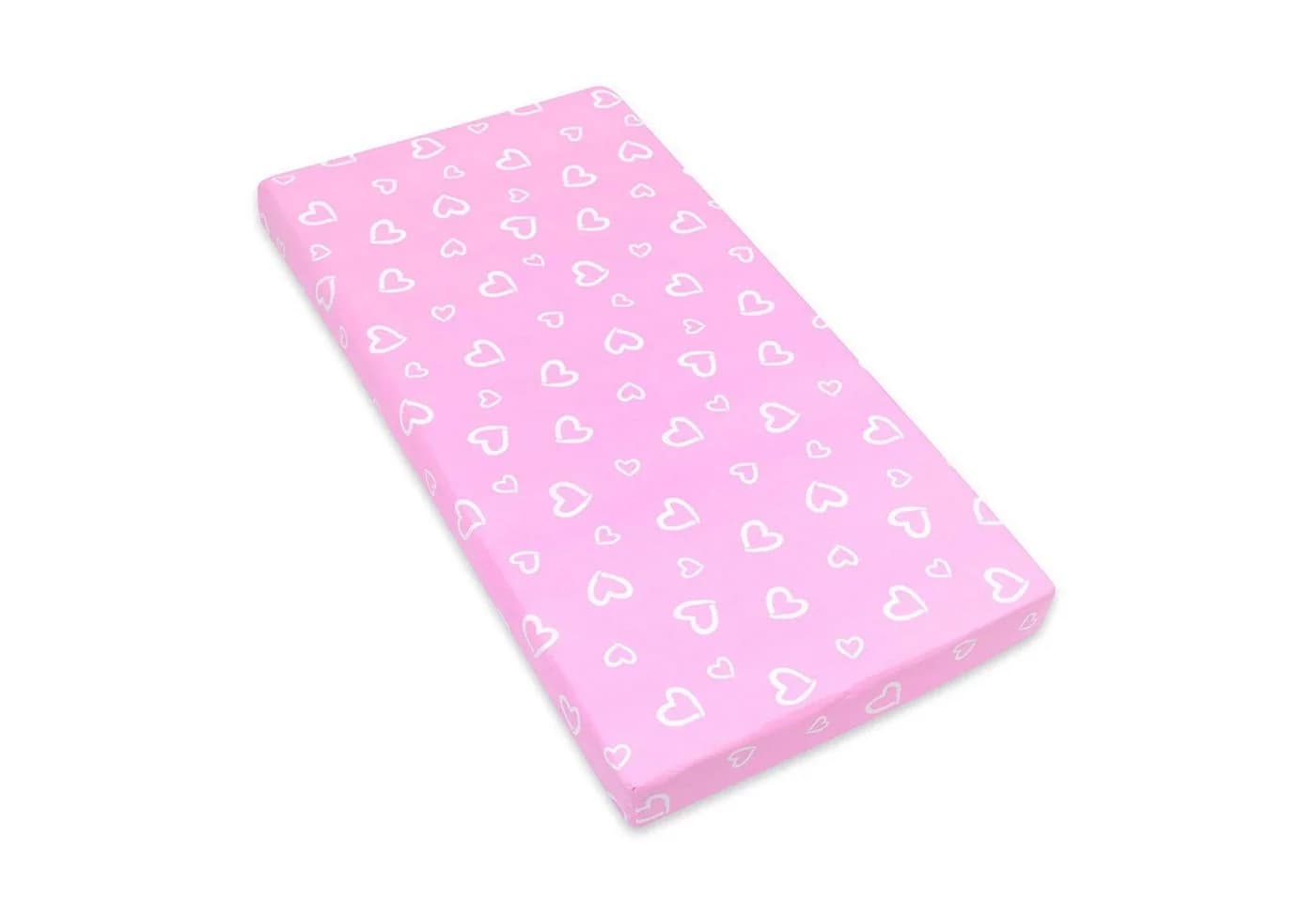 Amilian Spannbettlaken Rosa 100% Baumwolle Babybett - Bild 2