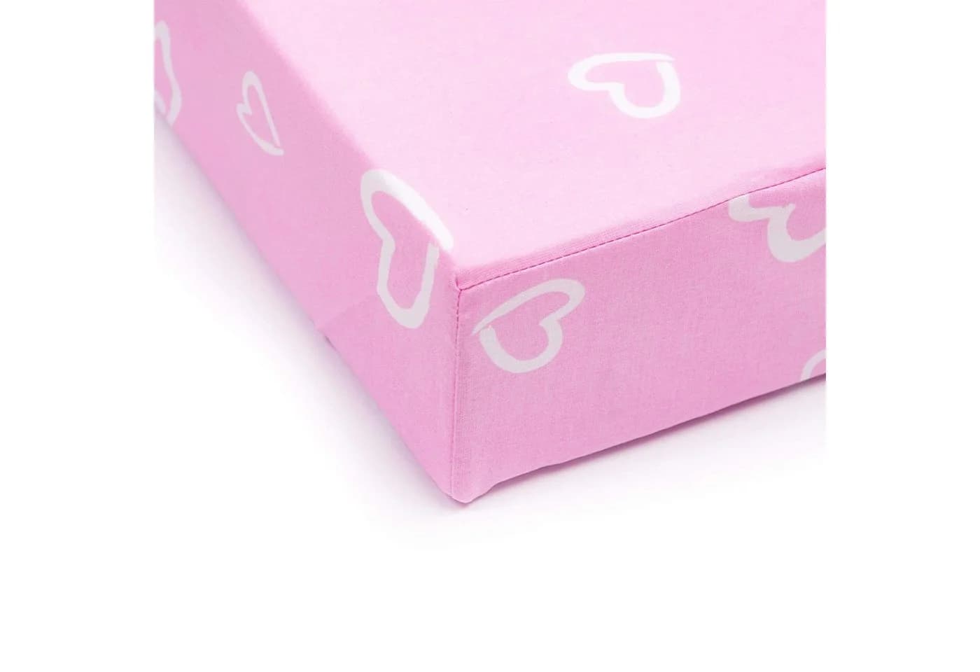 Amilian Spannbettlaken Rosa 100% Baumwolle Babybett - Bild 3