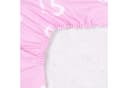 Amilian Spannbettlaken Rosa 100% Baumwolle Babybett Bild 4