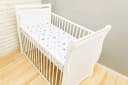 Amilian Spannbettlaken Grau 100% Baumwolle Babybett Bild 1