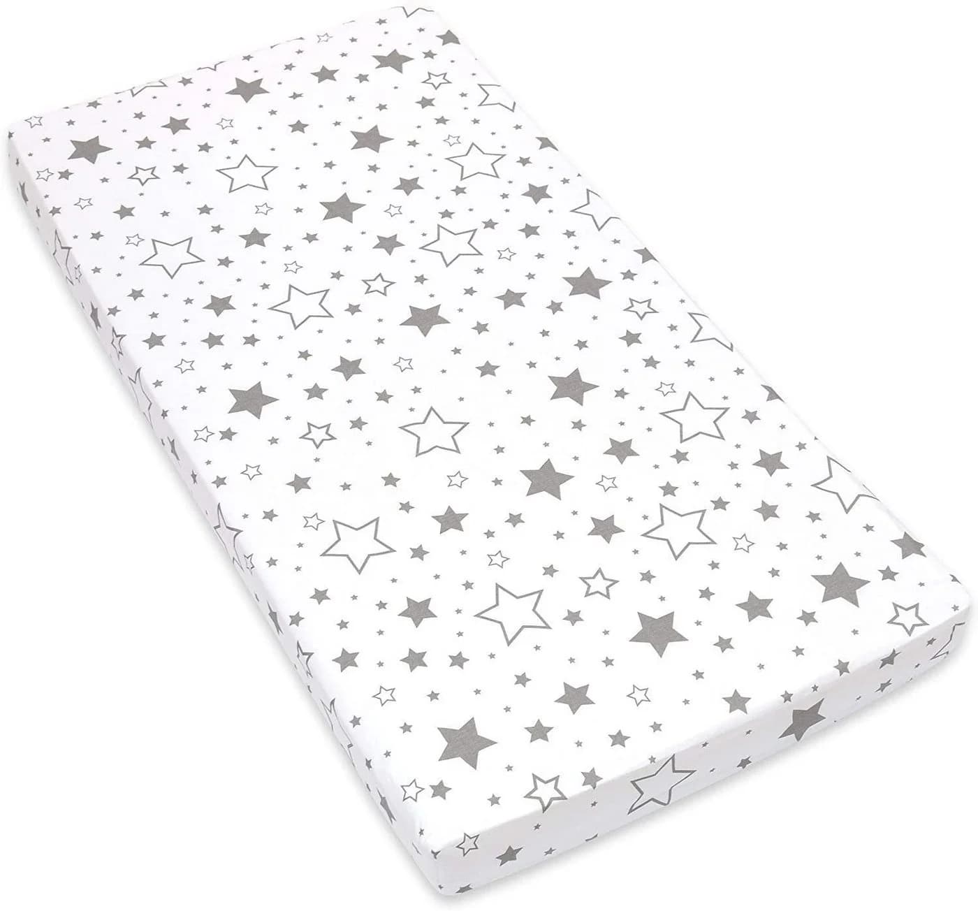 Amilian Spannbettlaken Grau 100% Baumwolle Babybett - Bild 2