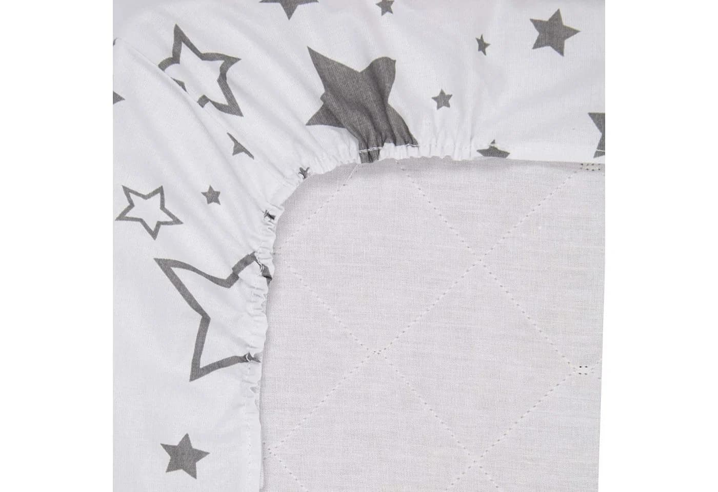 Amilian Spannbettlaken Grau 100% Baumwolle Babybett - Bild 4