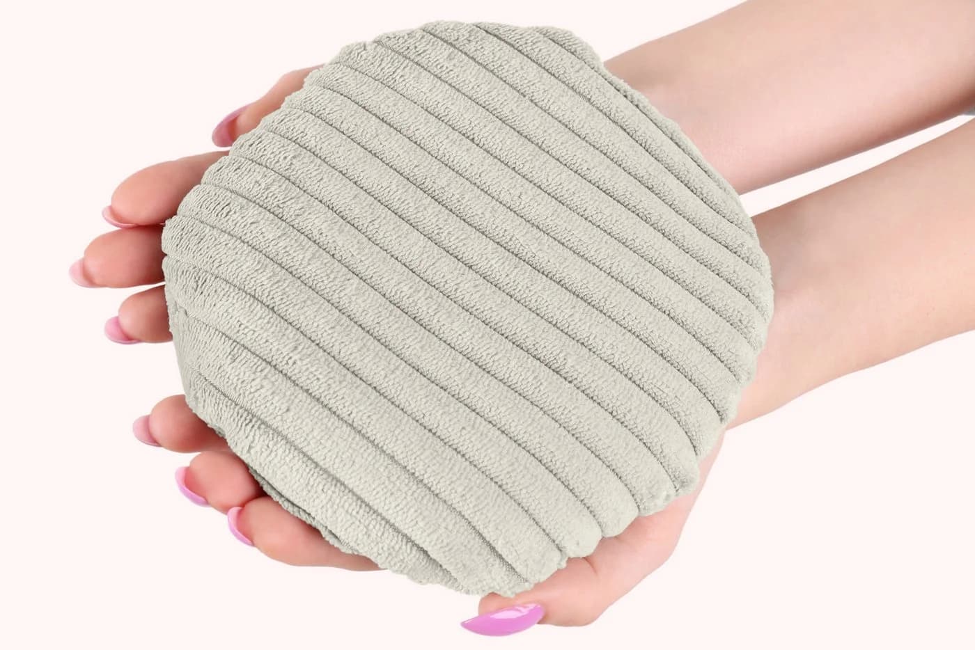 Amilian Kirschkernkissen Rund Beige Wärmekissen Ø16 cm - Bild 4