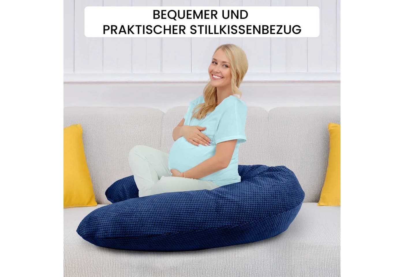Amilian Stillkissenbezug 170 cm Bezug für Stillkissen, Seitenschläferkissen