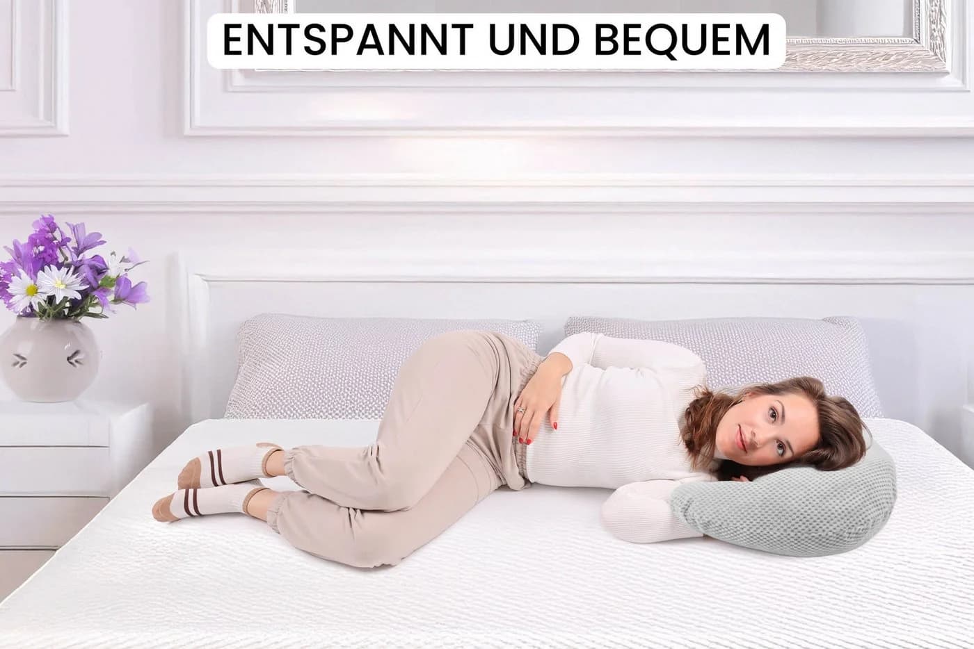 Amilian Stillkissen Stillmond Schwangerschaftskissen - Bild 4
