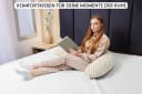 Amilian Stillkissen XXL 170 cm U-Form Beige Polyester Bild 1