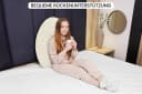 Amilian Stillkissen XXL 170 cm U-Form Beige Polyester Bild 4