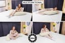 Amilian Stillkissen XXL 170 cm U-Form Beige Polyester Bild 5