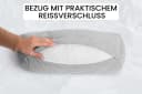 Amilian Nackenrolle Grau Abnehmbarer Bezug Bild 3