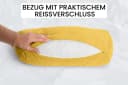 Amilian Nackenrolle 15x40 cm - Kissenrolle mit Bezug Bild 3