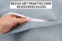 Amilian Nackenrollenbezug 15x40 cm - Ersatzbezug für Nackenrolle, Kissenrolle, Bettrolle Bild 3