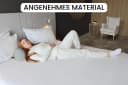 Amilian Nackenrollenbezug 15x40 cm - Ersatzbezug für Nackenrolle, Kissenrolle, Bettrolle Bild 5