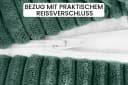 Amilian Nackenrollenbezug 15x40 cm - Ersatzbezug für Nackenrolle, Bettrolle, Kissenrolle, waschbarer Bezug mit verdecktem Zip für leichtes Abnehmen Bild 3