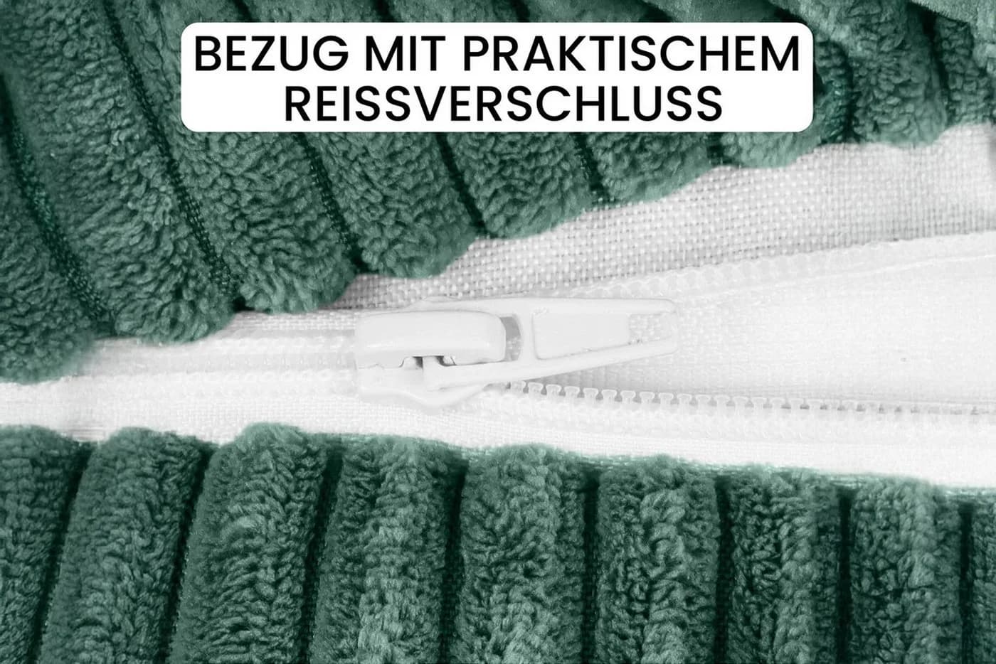 Amilian Nackenrollenbezug 15x40 cm - Ersatzbezug für Nackenrolle, Bettrolle, Kissenrolle, waschbarer Bezug mit verdecktem Zip für leichtes Abnehmen - Bild 3