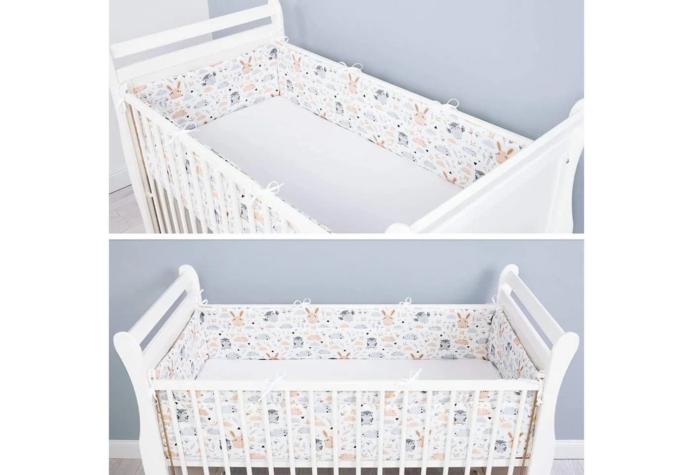 Amilian Bettnestchen Bettumrandung 360x30 cm für Babybett 120 x 60 cm - Bild 5