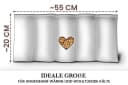 Amilian Kirschkernkissen Grau 55x20 cm Mikrowelle Bild 1