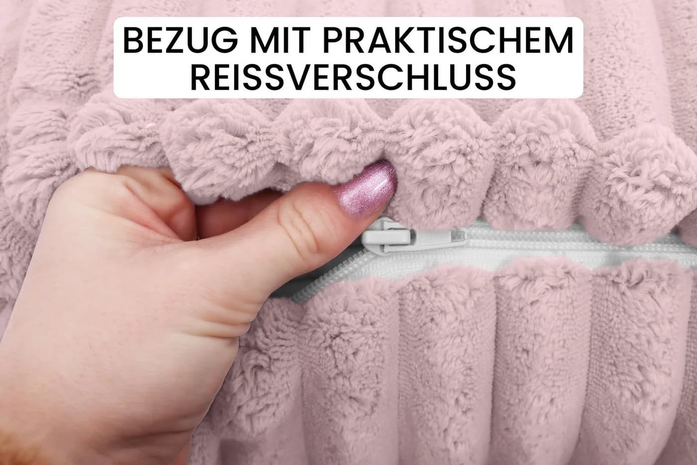 Amilian Nackenrolle Rosa mit Bezug - Bild 3