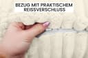 Amilian Nackenrollenbezug Beige mit Reißverschluss Bild 4
