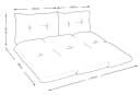 Amilian Gartenbankauflage 3er Set Baumwolle Polyester Bild 3