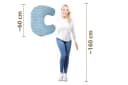 Amilian Stillkissen mit Bezug blau Bild 4