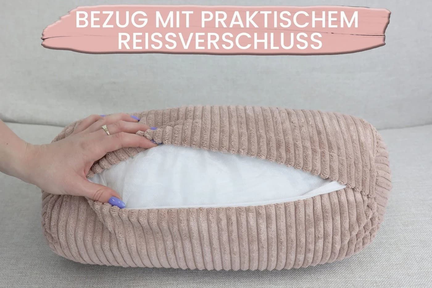 Amilian Nackenrolle 15x40 cm Ergonomisch - Bild 3
