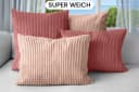 Amilian Dekokissen 4er Set mit Füllung Rosa/Beige Modern Bild 1