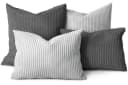 Amilian Kissenbezüge 4er Set Grau Modern Hotelverschluss Bild 2