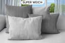 Amilian Kissenbezüge 4er Set Grau Modern Bild 1