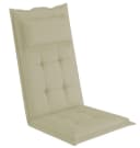 sunnypillow Hochlehnerauflage mit abnehmbarem Kopfpolster Beige UV-beständig Bild 2