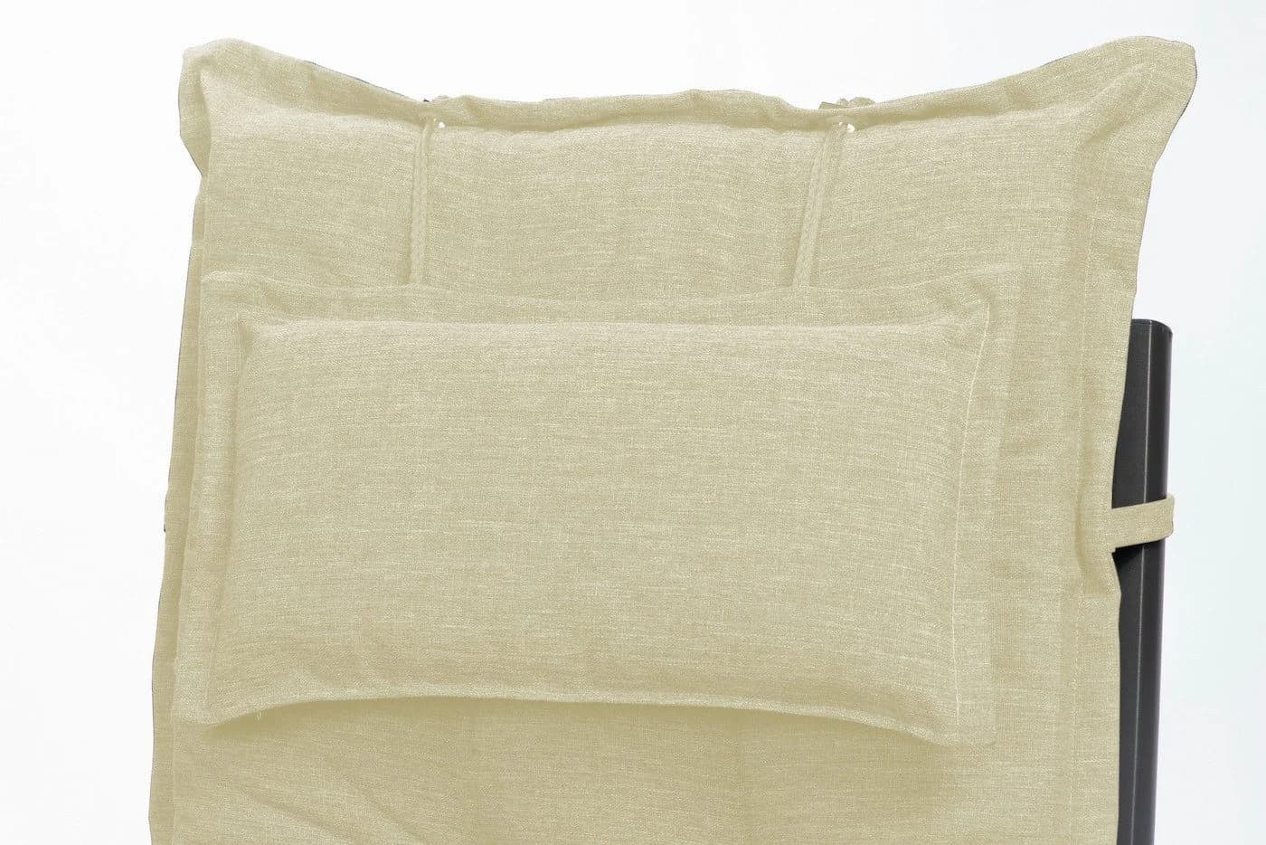 sunnypillow Hochlehnerauflage mit abnehmbarem Kopfpolster Beige UV-beständig - Bild 4