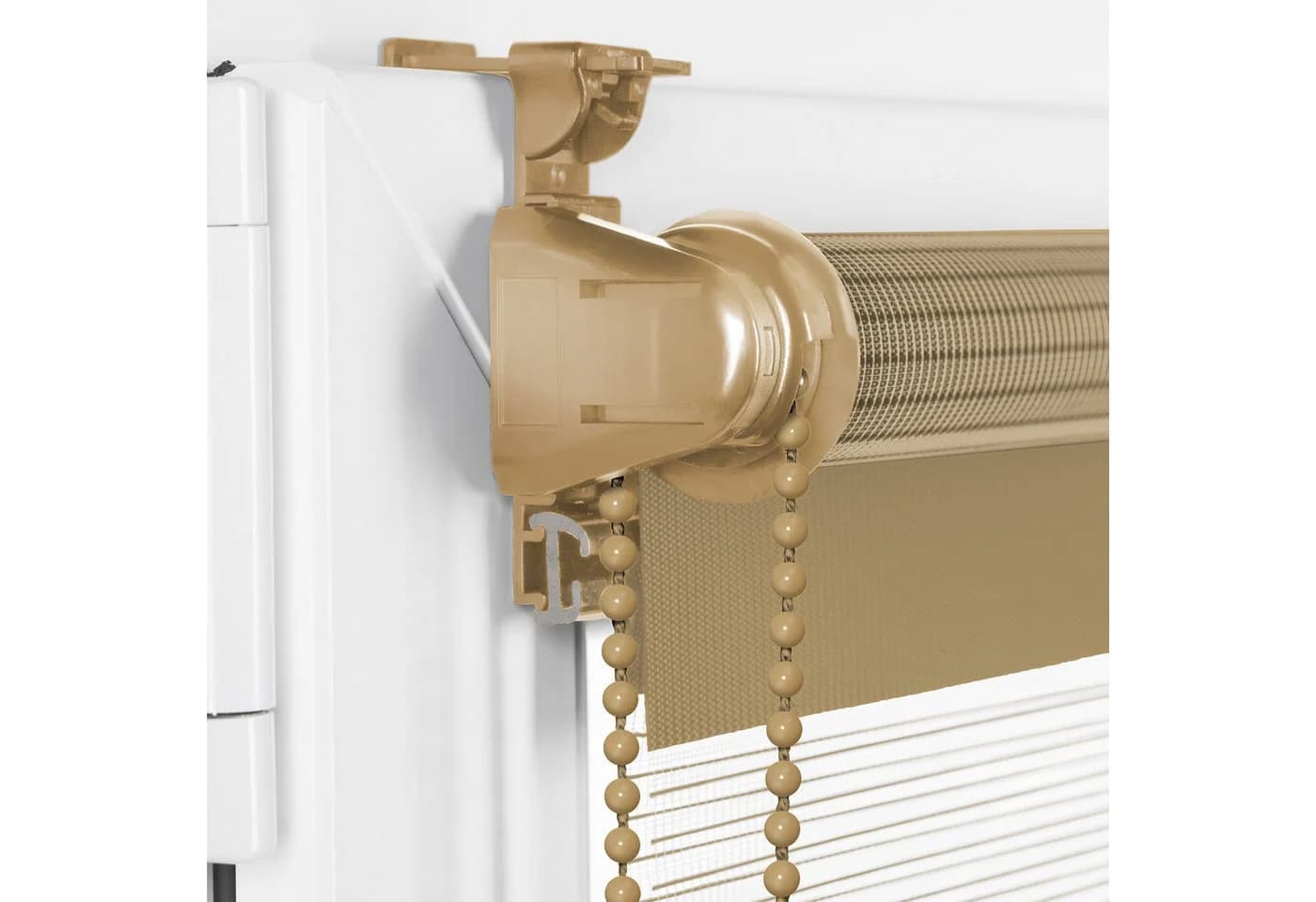 Sonello Doppelrollo Klemmfix Beige Duo Rollo blickdicht - Bild 5