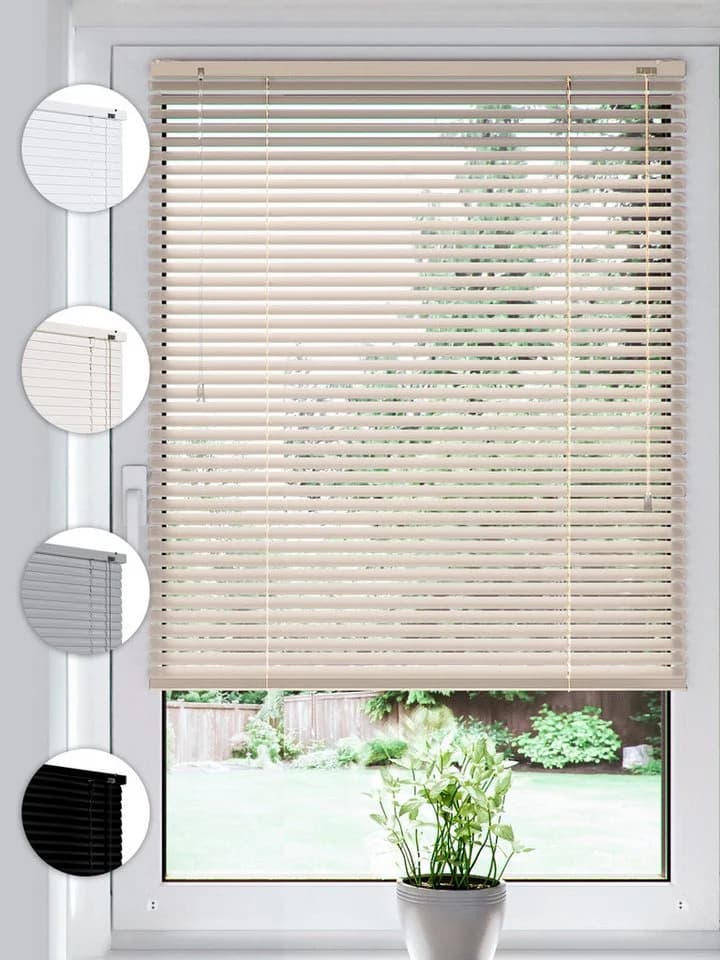 Sonello Jalousie Klemmfix Creme Aluminium Jalousette - Bild 2