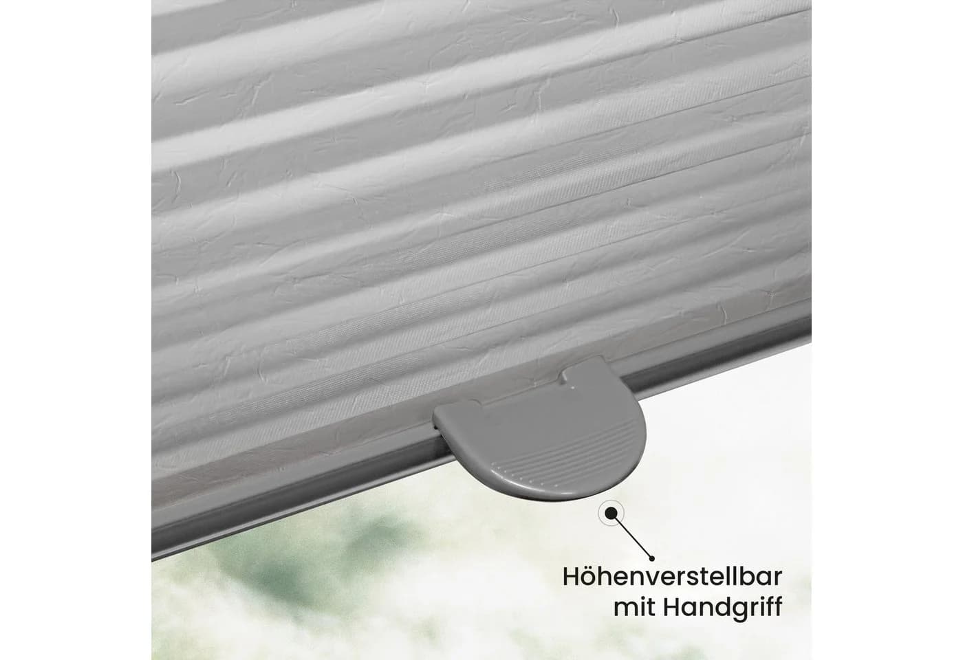 Sonello Plissee Crush Grau Klemmfix Blickdicht Verspannt - Bild 4