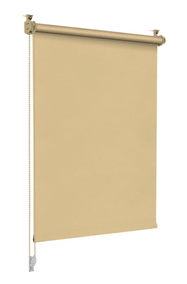 Sonello Verdunklungsrollo Beige Klemmfix Seitenzug