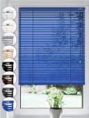 Sonello Aluminium Jalousie Klemmfix Blau Blickdicht Bild 2