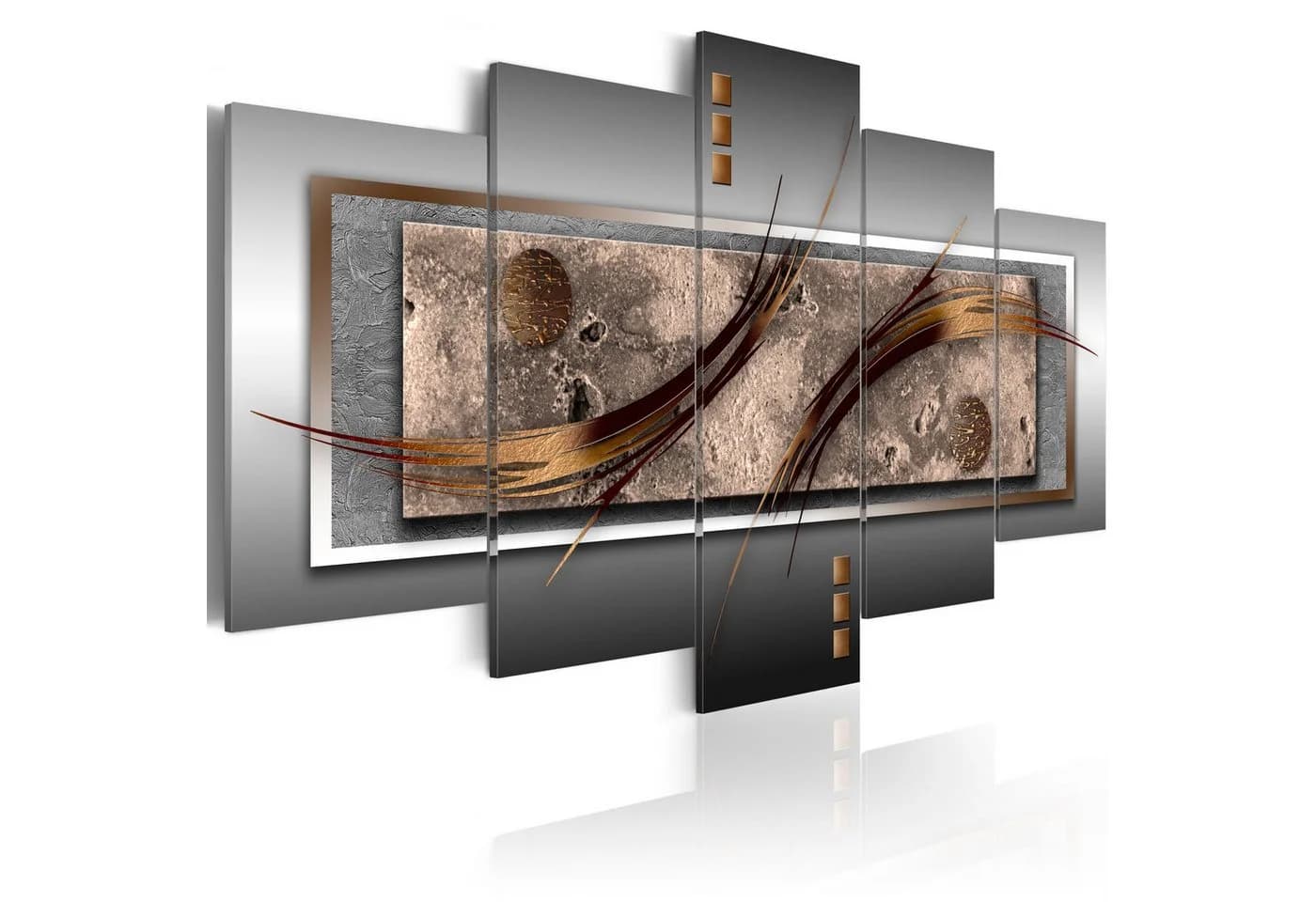 Artgeist Wandbild Moderner Schick Beige Braun Grau - Bild 2