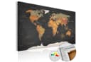 Artgeist Pinnwand Secrets of the Earth Kork Landkarte Beige/Grau Bild 2