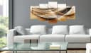 Artgeist Wandbild Golden Frame Leinwandbild Gold Bild 1
