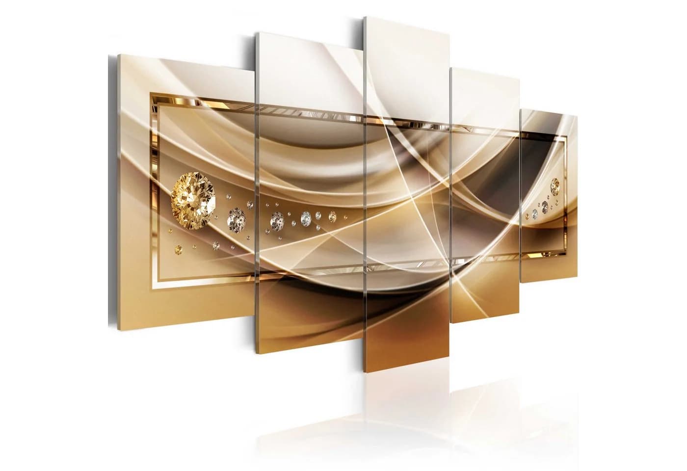Artgeist Wandbild Golden Frame Leinwandbild Gold - Bild 2
