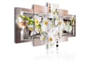 Artgeist Wandbild White Abstract Orchid Beige Grau Bild 2