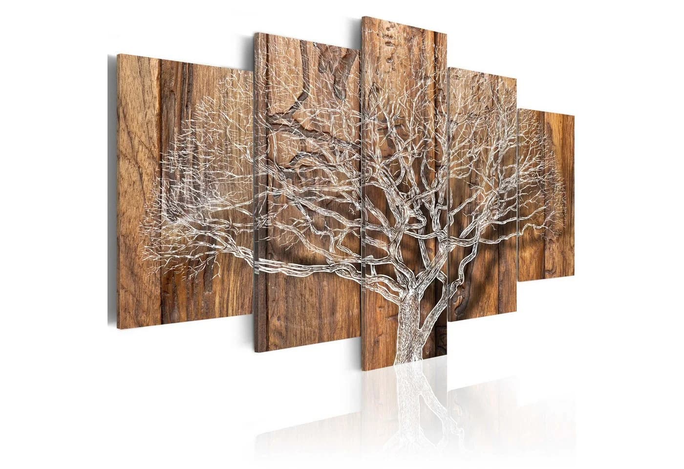 Artgeist Wandbild Der Baum der Geschichte Modern Braun - Bild 2