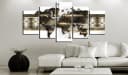 Artgeist Wandbild Metalic World Modernes Leinwandbild Bild 1
