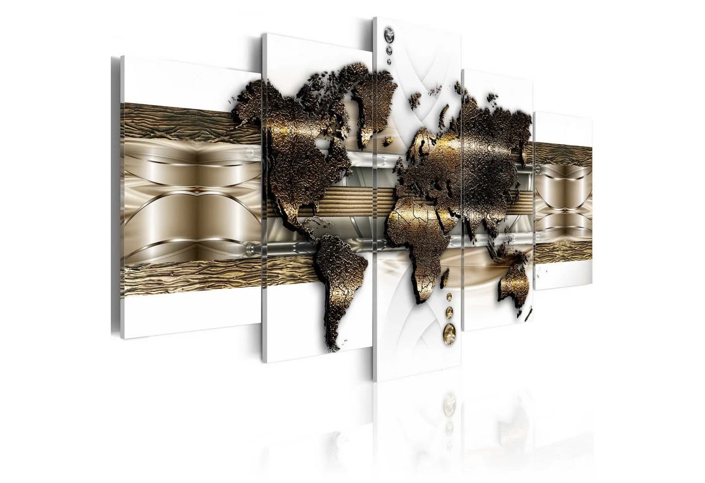 Artgeist Wandbild Metalic World Modernes Leinwandbild - Bild 2