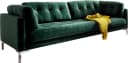 Trends by HG Landau 3-Sitzer Sofa Grün Microvelours Bild 1