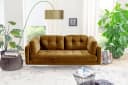 TRENDS BY HG Landau 2-Sitzer Sofa Braun Metallfüße Bild 2