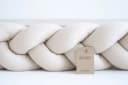 Loolay Nestchenschlange Geflochtenes Kissen Zierkissen Dekokissen Bettumrandung Beige Bild 3