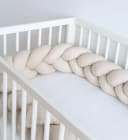 Loolay Nestchenschlange Geflochtenes Kissen Zierkissen Dekokissen Bettumrandung Beige Bild 5