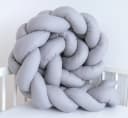Loolay Nestchenschlange Geflochtenes Kissen Grau Zugluftstopper Bild 4