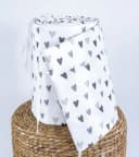 Loolay Bettnestchen HERZ Grau Baumwolle Atmungsaktives Babybett Bild 1